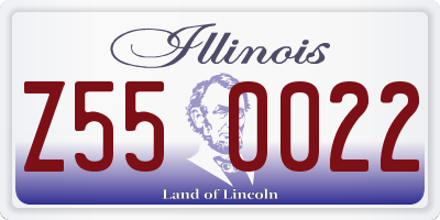 IL license plate Z550022