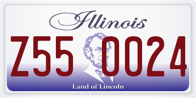 IL license plate Z550024