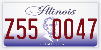 IL license plate Z550047