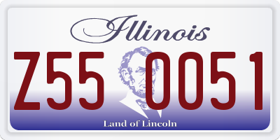 IL license plate Z550051