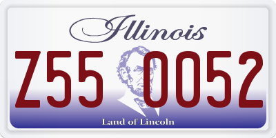 IL license plate Z550052