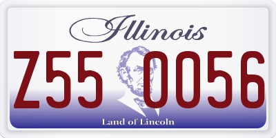 IL license plate Z550056