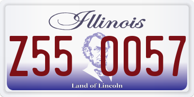 IL license plate Z550057