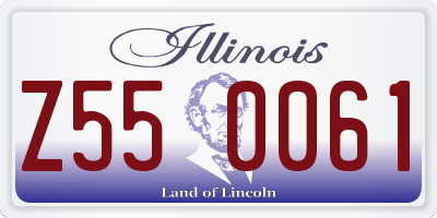 IL license plate Z550061
