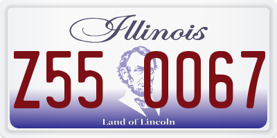 IL license plate Z550067