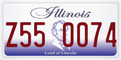 IL license plate Z550074