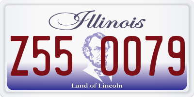 IL license plate Z550079
