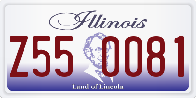 IL license plate Z550081