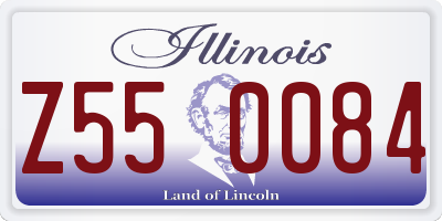 IL license plate Z550084