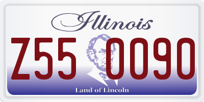 IL license plate Z550090