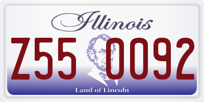 IL license plate Z550092