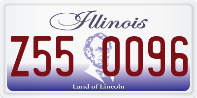 IL license plate Z550096