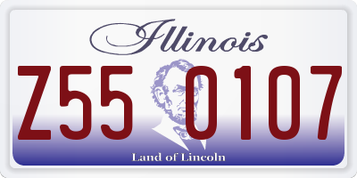IL license plate Z550107