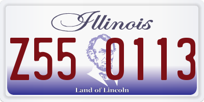 IL license plate Z550113