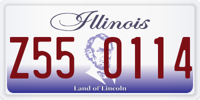 IL license plate Z550114