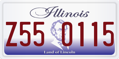 IL license plate Z550115