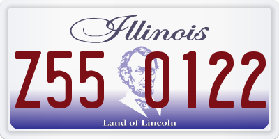 IL license plate Z550122