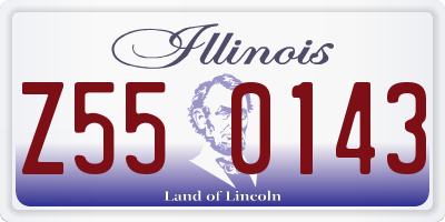 IL license plate Z550143