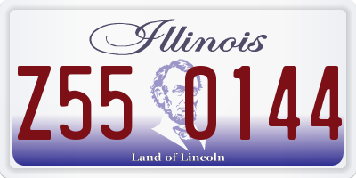 IL license plate Z550144