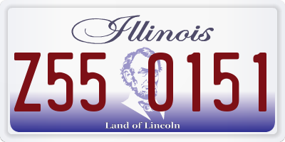 IL license plate Z550151
