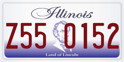 IL license plate Z550152