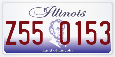 IL license plate Z550153