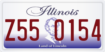 IL license plate Z550154