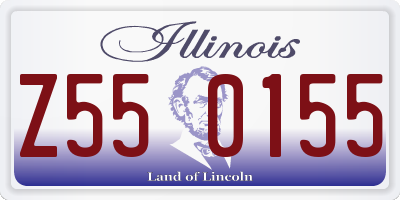 IL license plate Z550155
