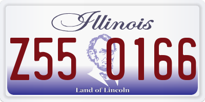 IL license plate Z550166