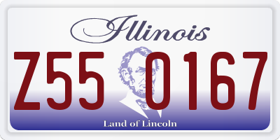 IL license plate Z550167