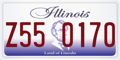 IL license plate Z550170