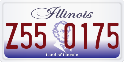 IL license plate Z550175