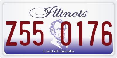 IL license plate Z550176