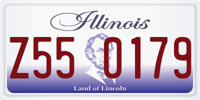 IL license plate Z550179