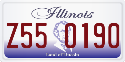 IL license plate Z550190
