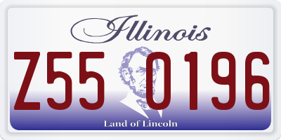 IL license plate Z550196