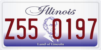 IL license plate Z550197
