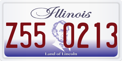 IL license plate Z550213