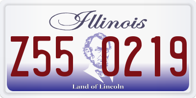 IL license plate Z550219