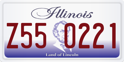 IL license plate Z550221