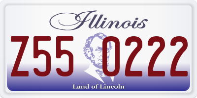 IL license plate Z550222