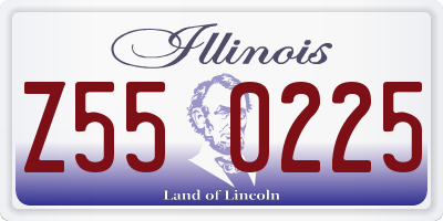 IL license plate Z550225
