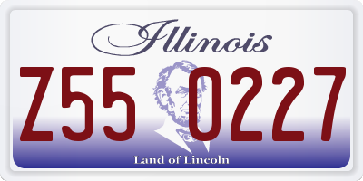 IL license plate Z550227