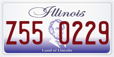 IL license plate Z550229