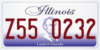 IL license plate Z550232