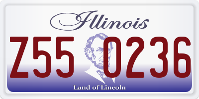 IL license plate Z550236