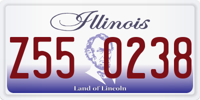 IL license plate Z550238