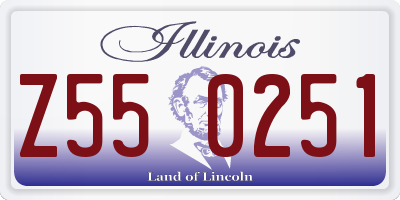 IL license plate Z550251