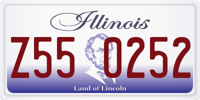 IL license plate Z550252