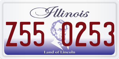 IL license plate Z550253